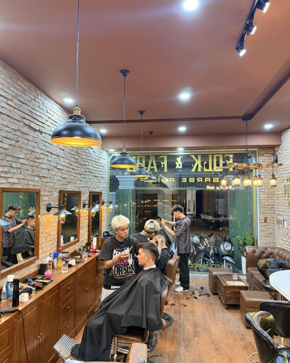 Không gian Barber cao cấp giữa lòng Thảo Điền – Folk Fade